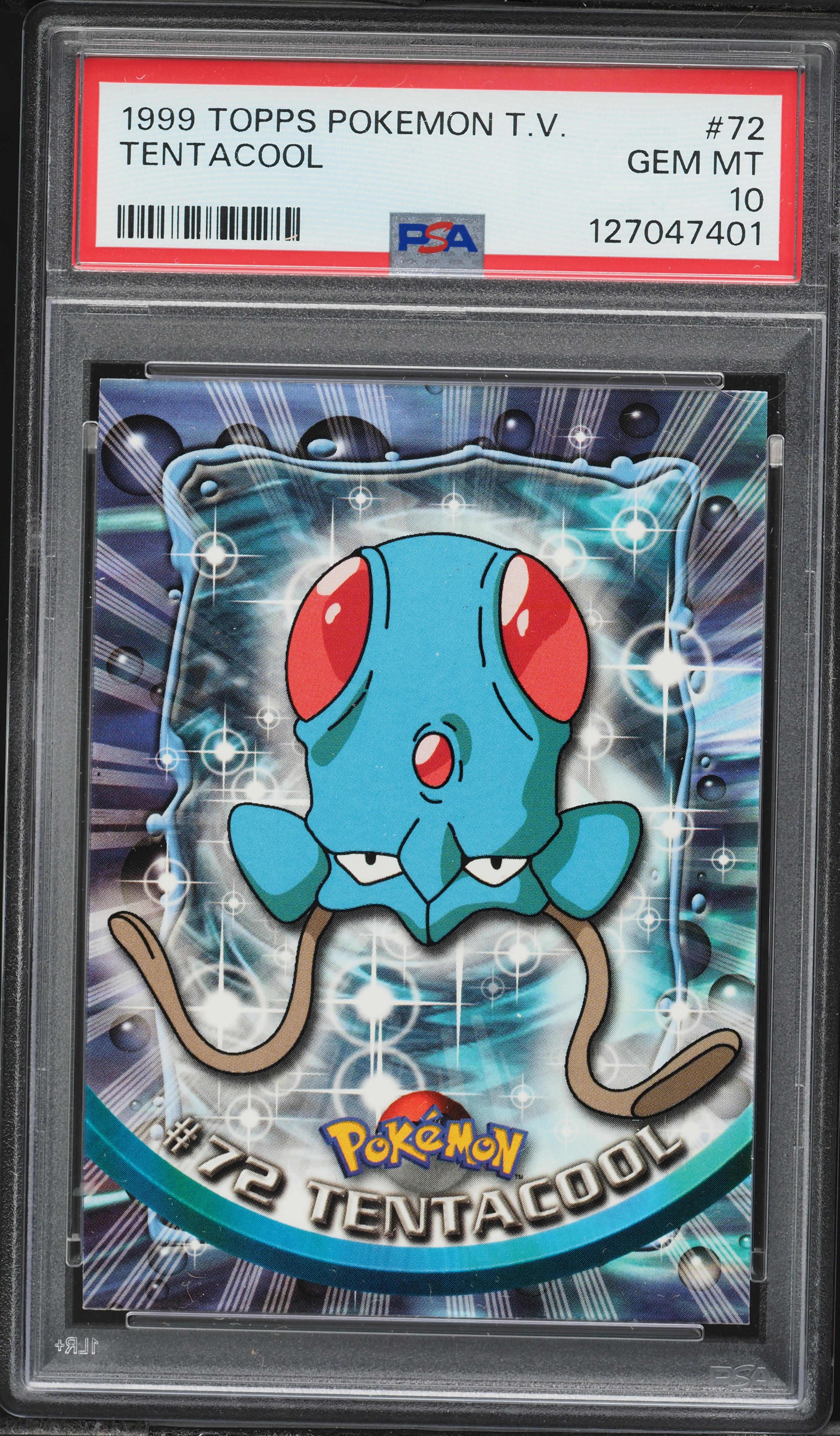 1999 Pokemon Topps TV Tentacool #72 PSA 10 GEM MINT on Fanatics