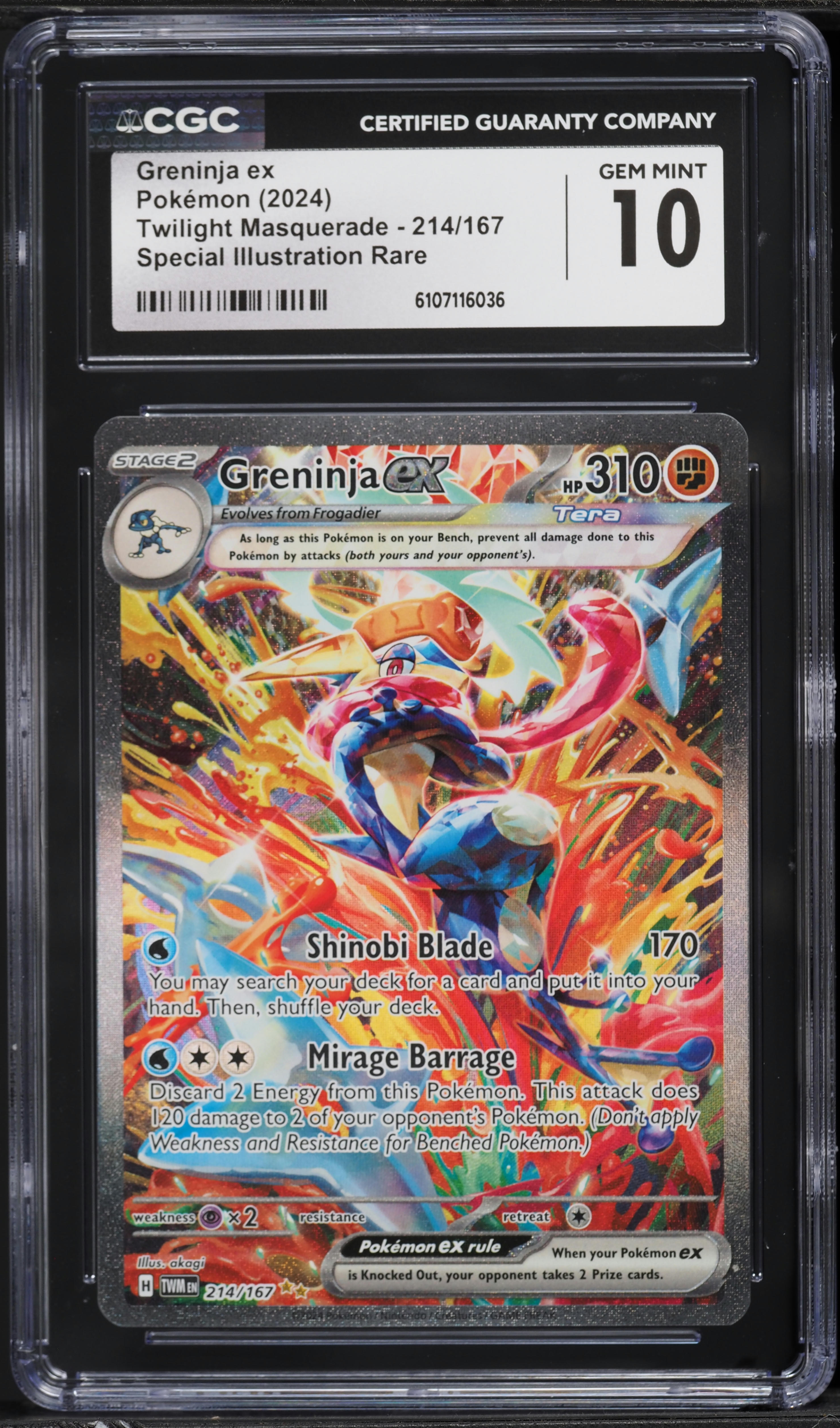 2024 Pokemon Scarlet & Violet Twilight Masquerade SIR Greninja ex