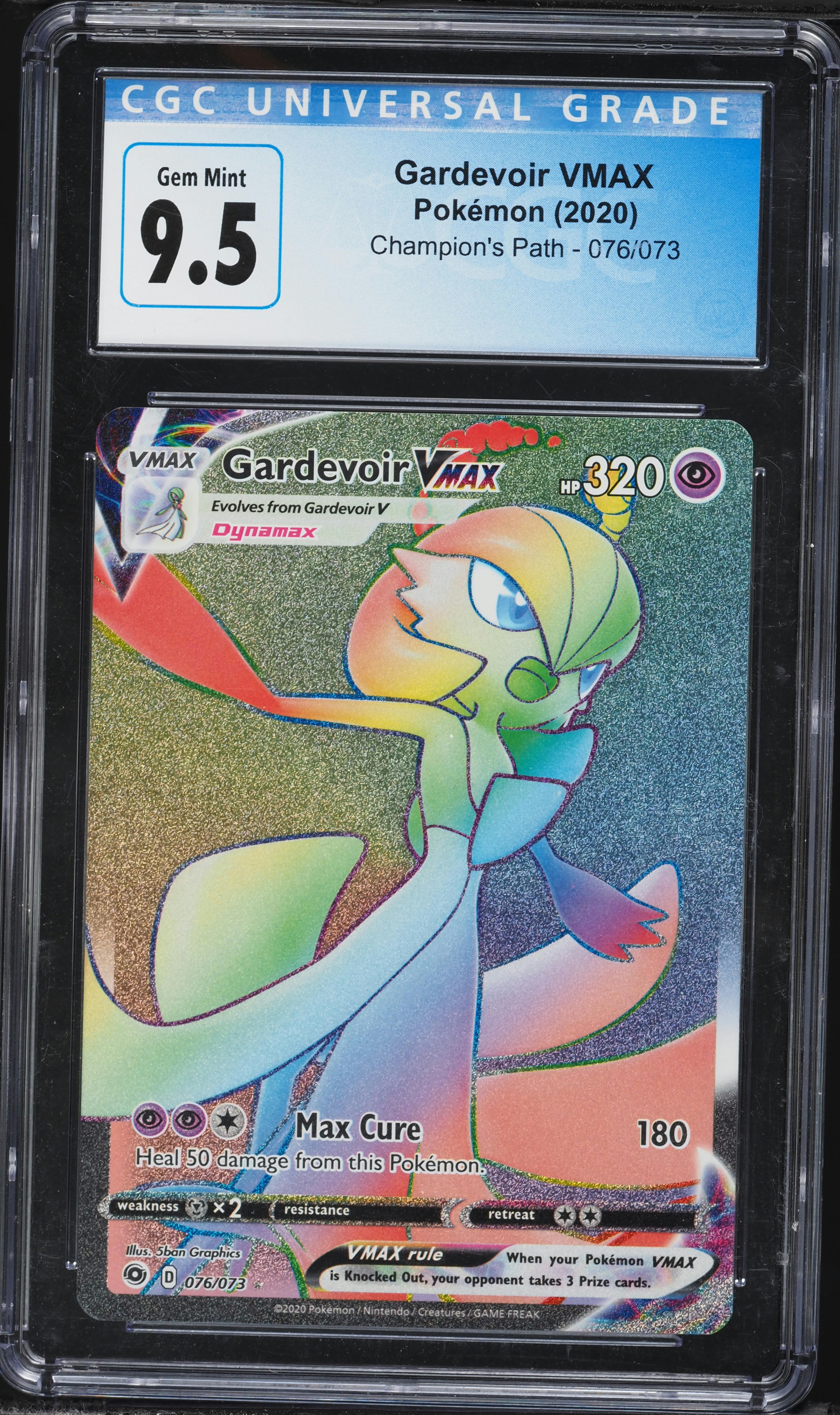2020 Pokemon SWSH Champion's Path Rainbow Rare Holo Gardevoir VMAX
