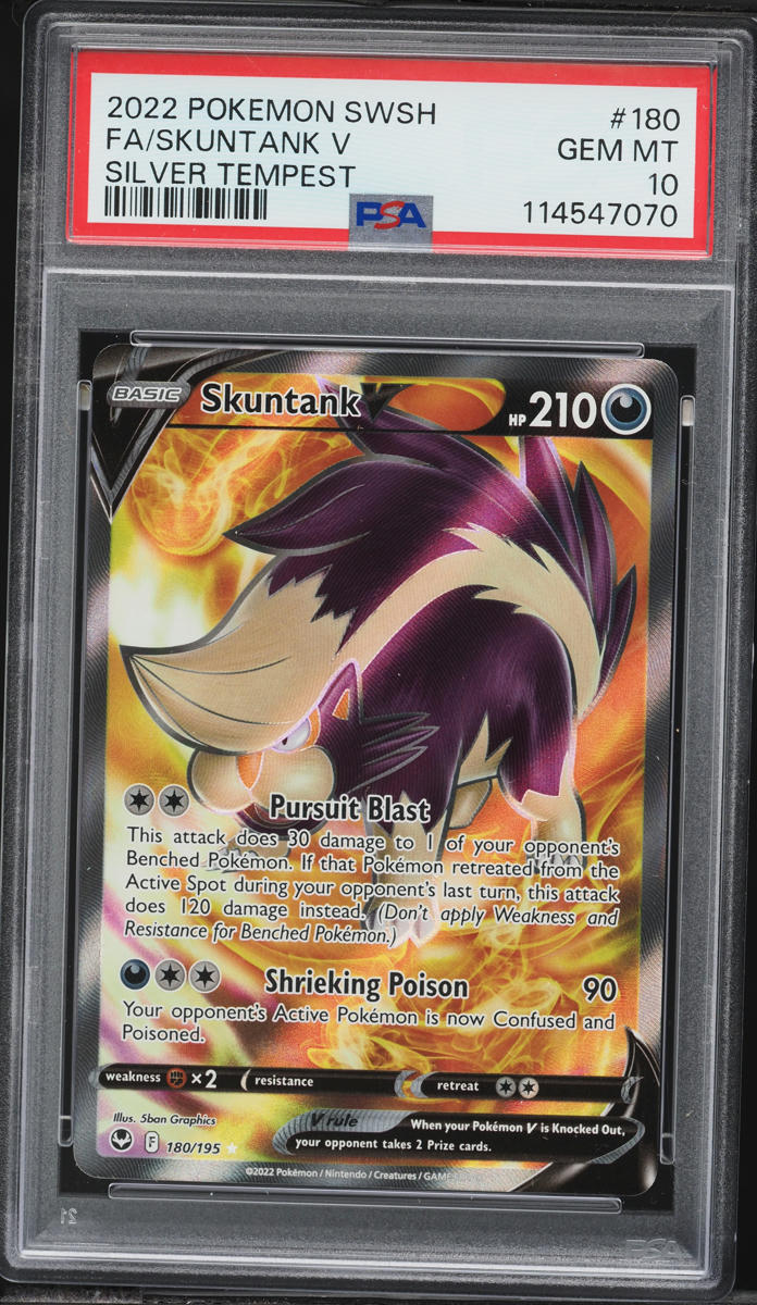 skuntank v pokemon card price Buy 108/195 Silver Tempest (Dont apply Weakness and Resistance for Benched Pokmon.) Attack 2 Skuntank V #180 Prices |