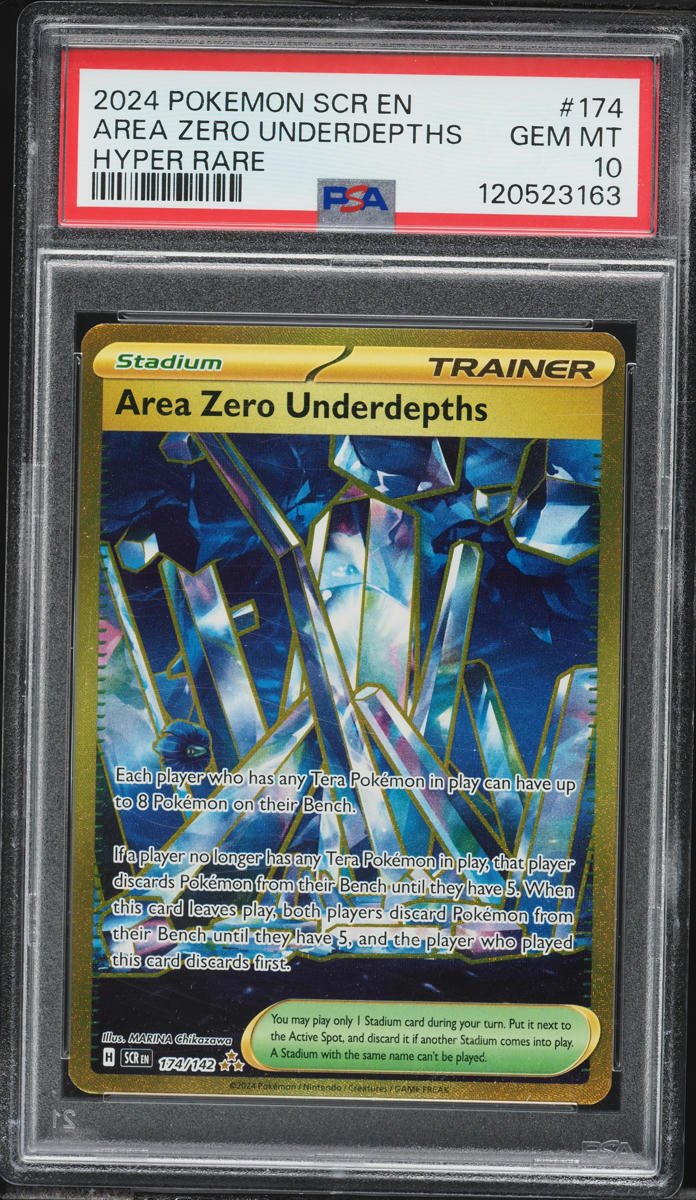 174 142 pokemon card Area Zero Underdepths 2024 Stellar Crown 174/142 Hyper Rare holofoil pattern or surface detail) Pokemon - Area Zero Underdepths