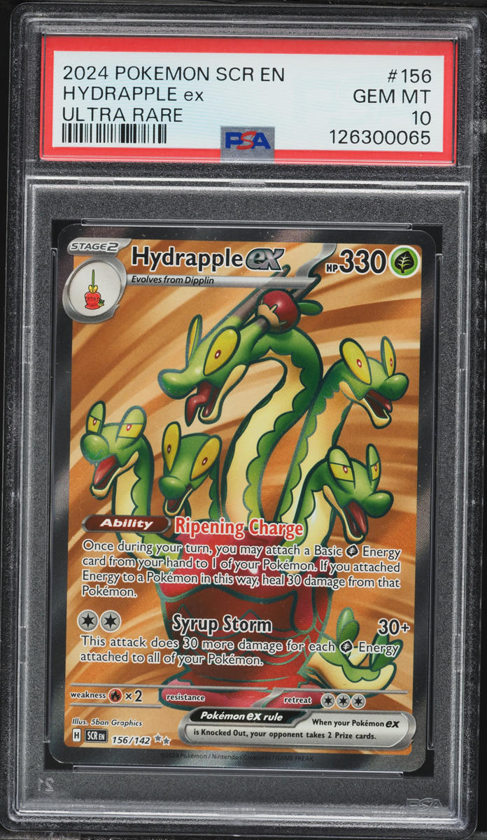 156 142 pokemon card Hydrapple ex 156/142 collectd RarityUltra Rare Hit Points330 HP Colorless Hydrapple ex 156/142 Whatnot: