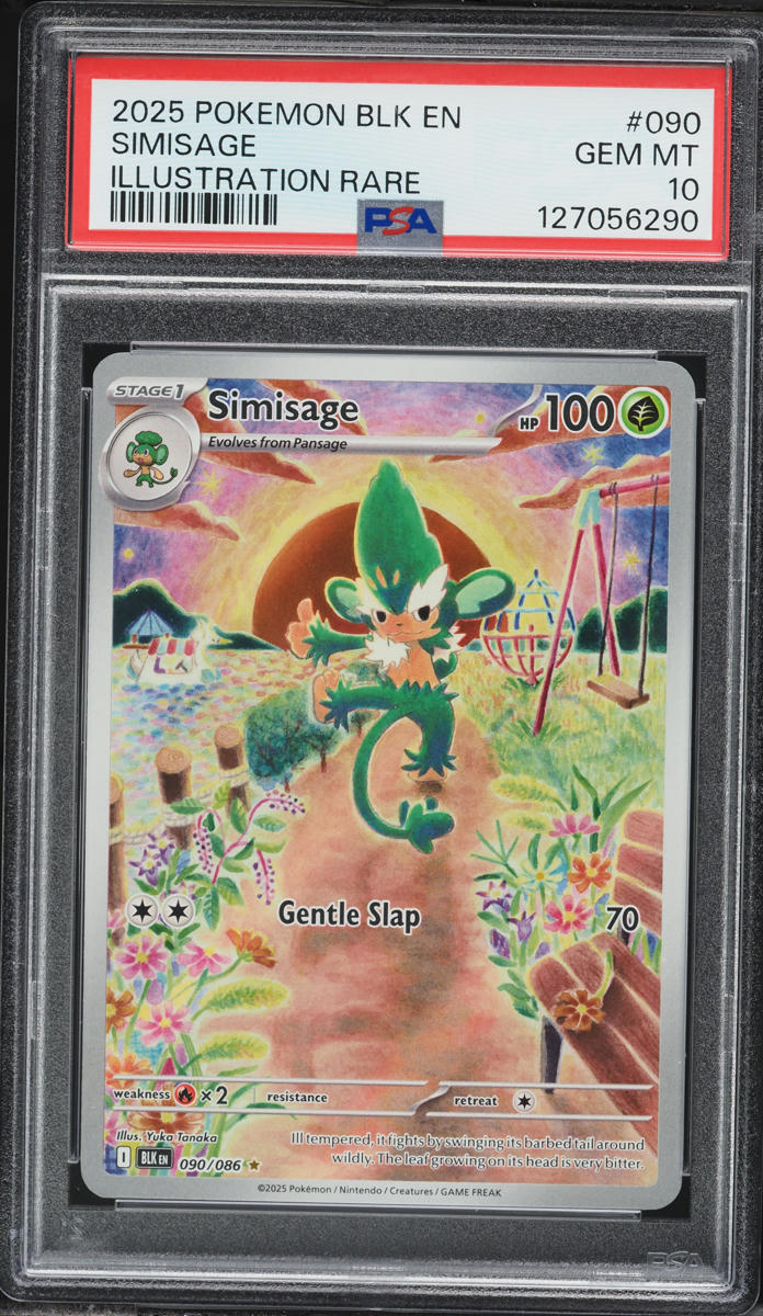2025 Pokemon Scarlet & Violet Black Bolt IR Simisage #090 PSA 10 GEM MINT  on Fanatics Collect