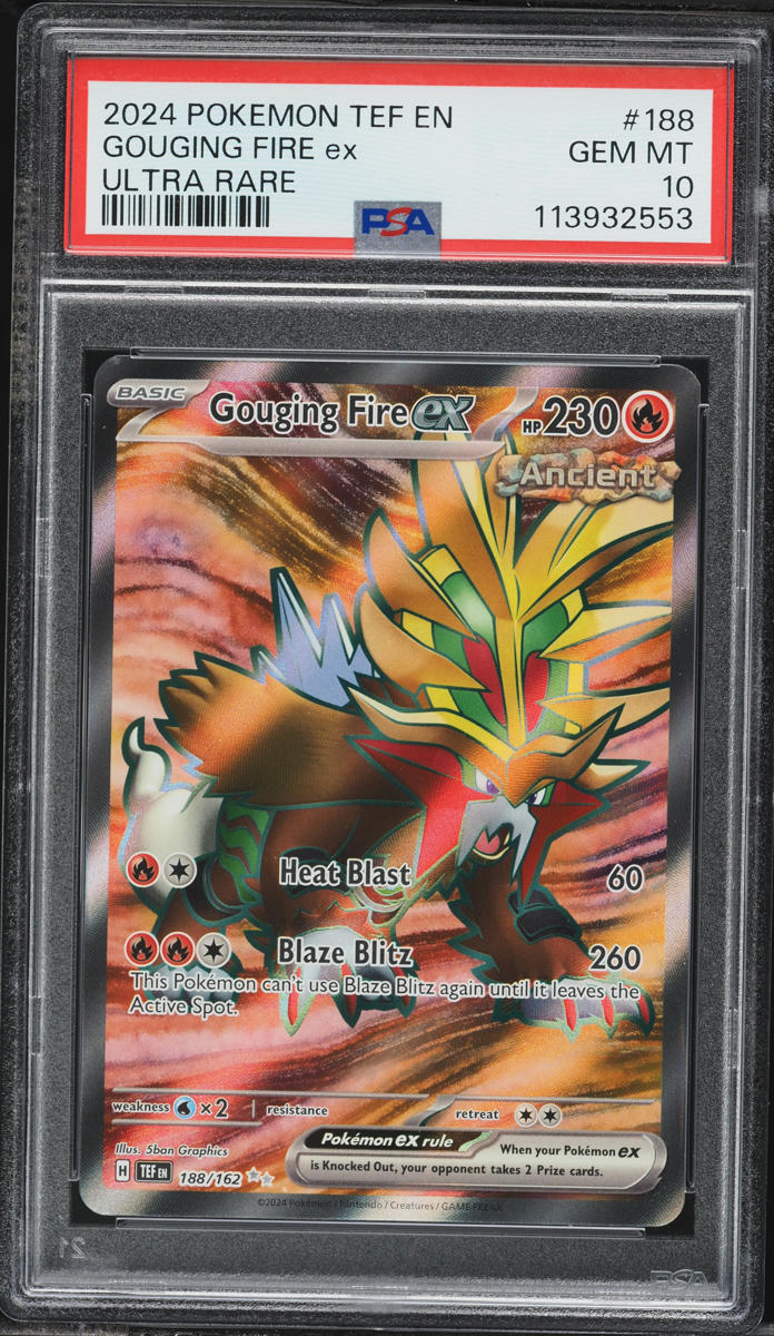 2024 Pokemon Scarlet & Violet Temporal Forces Full Art Gouging
