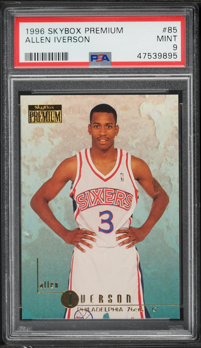 1996 Skybox Premium Allen Iverson ROOKIE #85 PSA 9 MINT