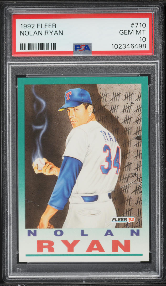 1992 Fleer Nolan Ryan #710 PSA 10 GEM MINT on Fanatics Collect