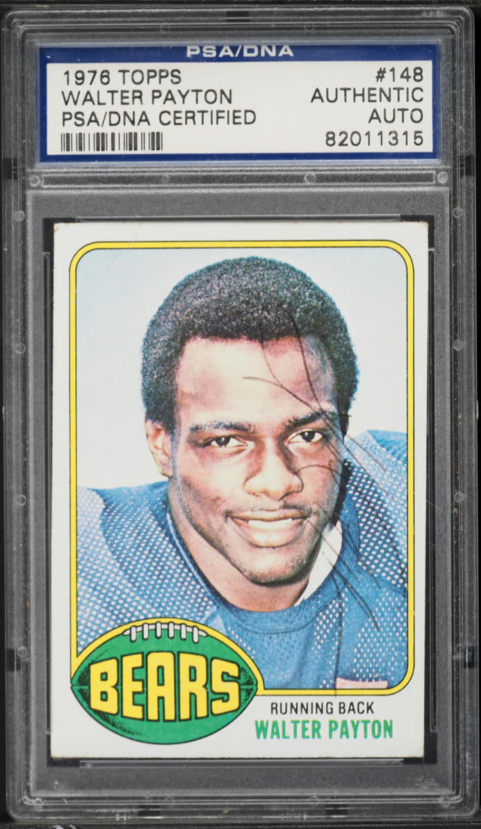 1976 Topps Football Walter Payton ROOKIE AUTO #148 PSA/DNA AUTH