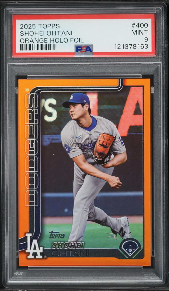 2025 Topps Orange Holo Foil Shohei Ohtani /25 #400 PSA 9 MINT on