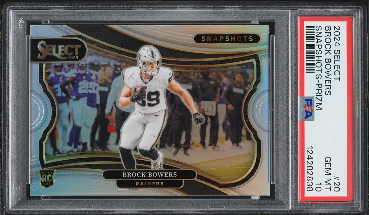 2024 Select Snapshots Prizm Brock Bowers ROOKIE #20 PSA 10 GEM