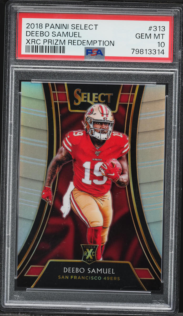 2018 Select '19 XRC Silver Prizm Deebo Samuel ROOKIE #313 PSA 10 GEM MINT