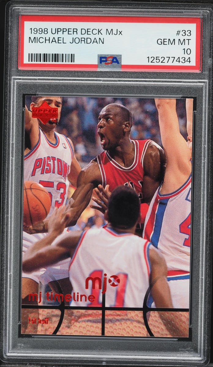 1998 Upper Deck MJx Timeline 1st Half Michael Jordan #33 PSA 10 