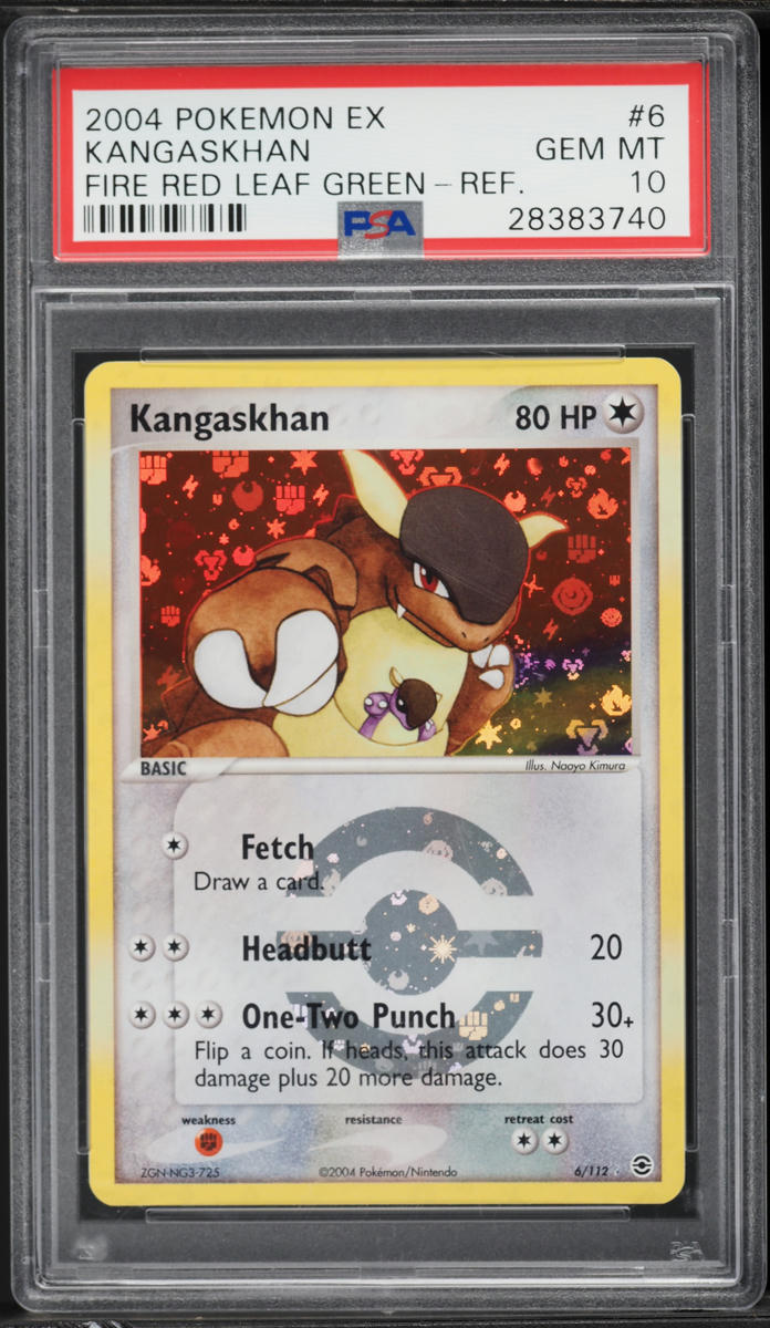 2004 Pokemon EX FireRed & LeafGreen Reverse Holo Kangaskhan #6 PSA 10 GEM MINT