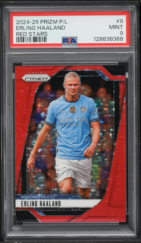 2024 Panini Prizm Premier League Red Stars Erling Haaland /25 #9