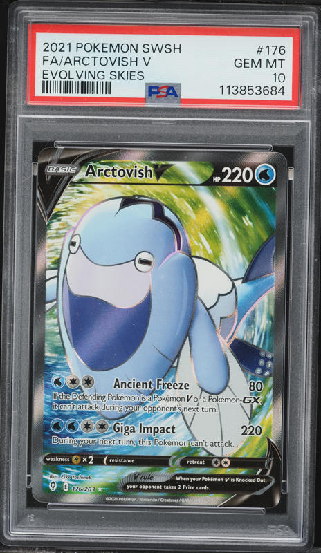 arctovish v pokemon card - Sword & Shield - Evolving Skies - Colorless Retreat Cost Pokemon Evolving Skies Arctovish V