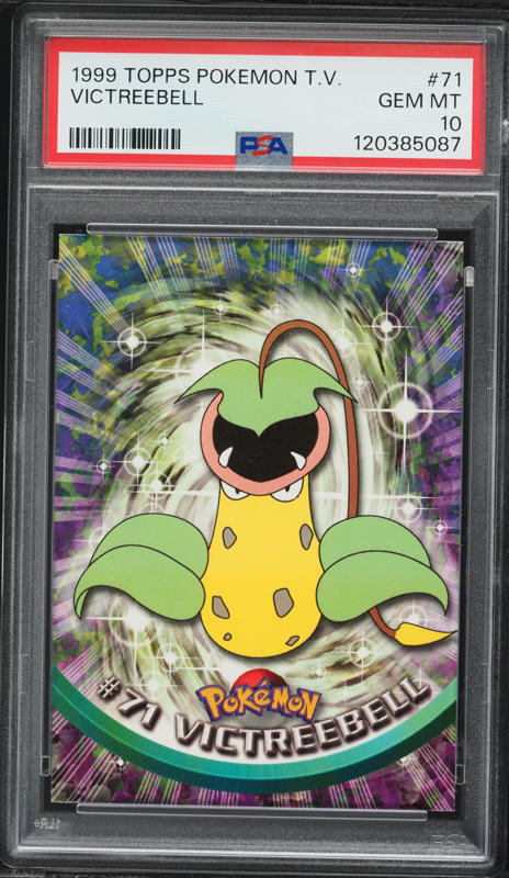 1999 Pokemon Topps TV Victreebell #71 PSA 10 GEM MINT on Fanatics