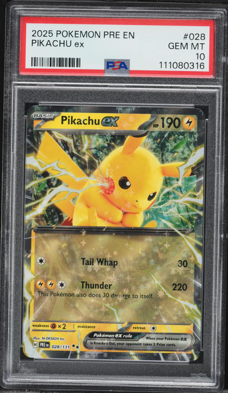 2025年 ポケモンカードPikachu ex #234 Gem Mint 10 2025年 ポケモン