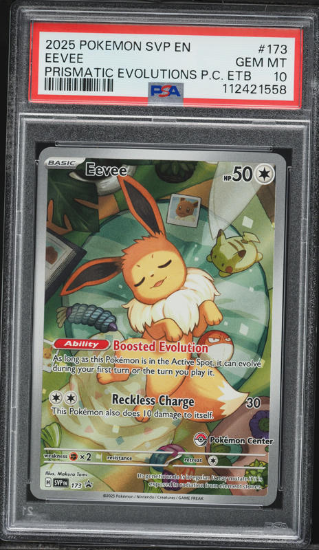 1998 Pokemon Japanese Topsun Block Prism Holo Eevee #133 CGC 5.5