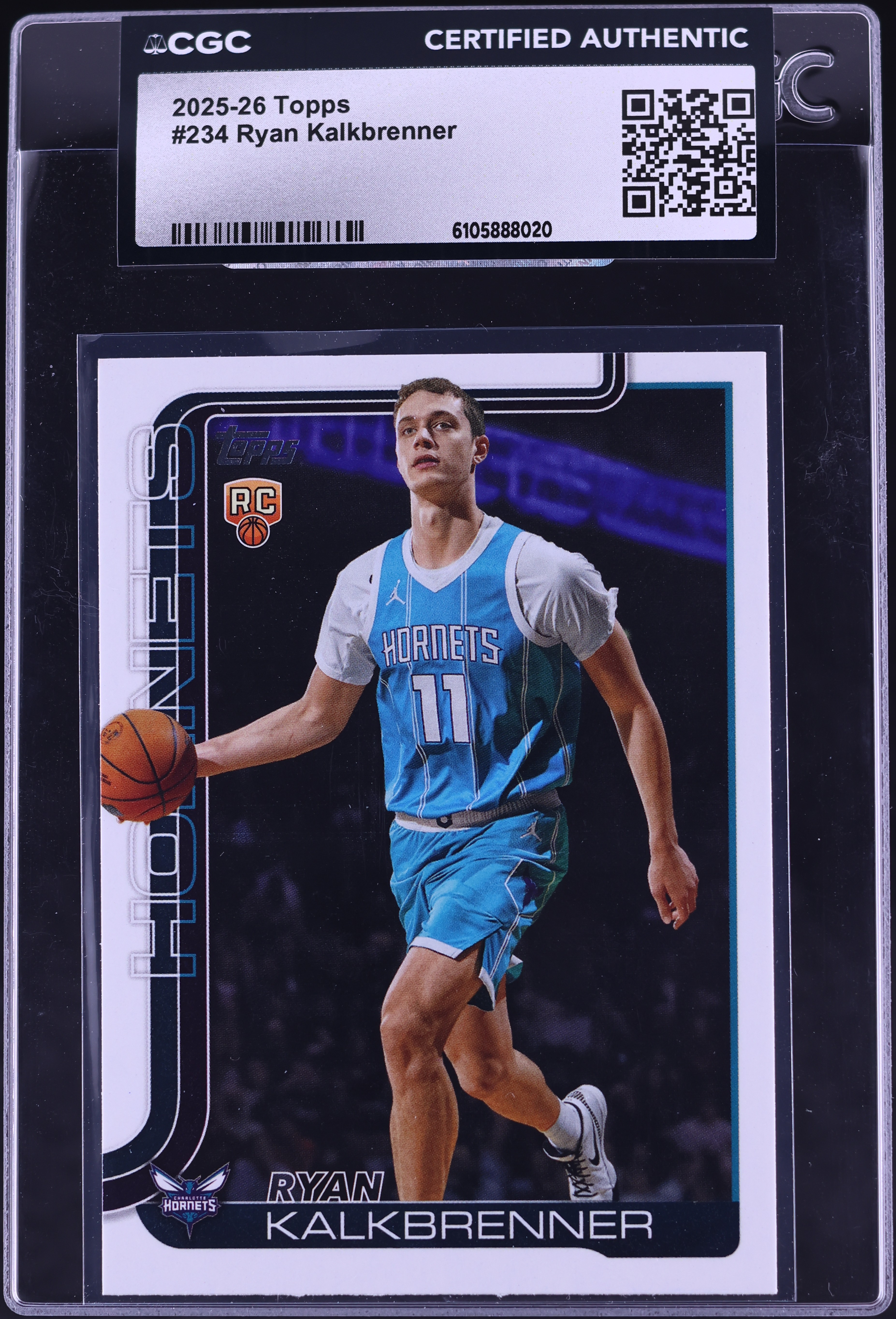 2025 Topps Basketball Ryan Kalkbrenner ROOKIE #234 CGC AUTH on 