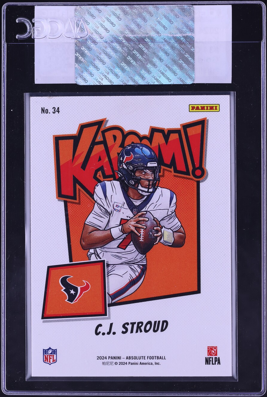 2024 Absolute Kaboom! Vertical Gold C.J. Stroud /10 #34 CGC AUTH