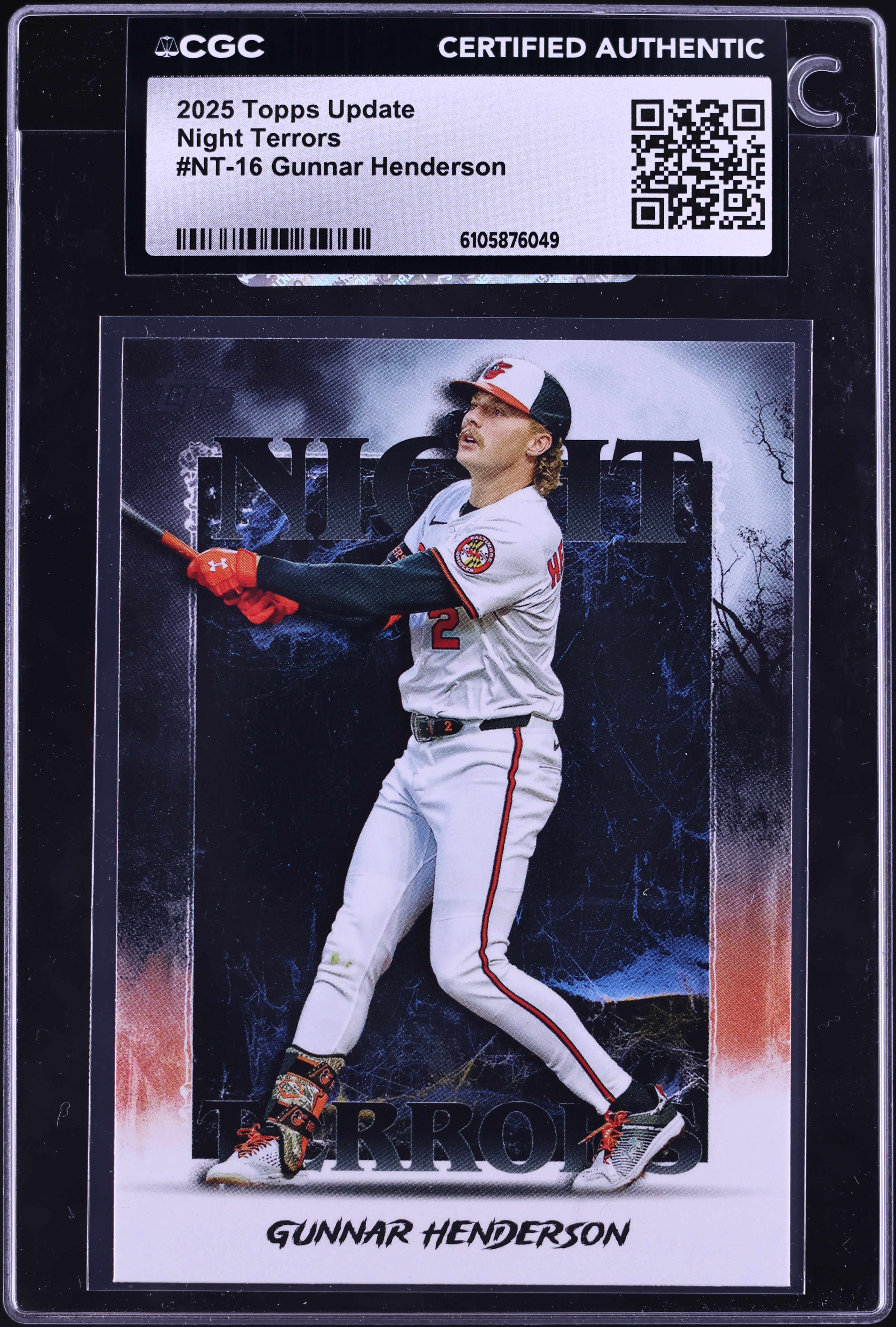 2025 Topps Update Night Terrors Gunnar Henderson #NT-16 CGC AUTH