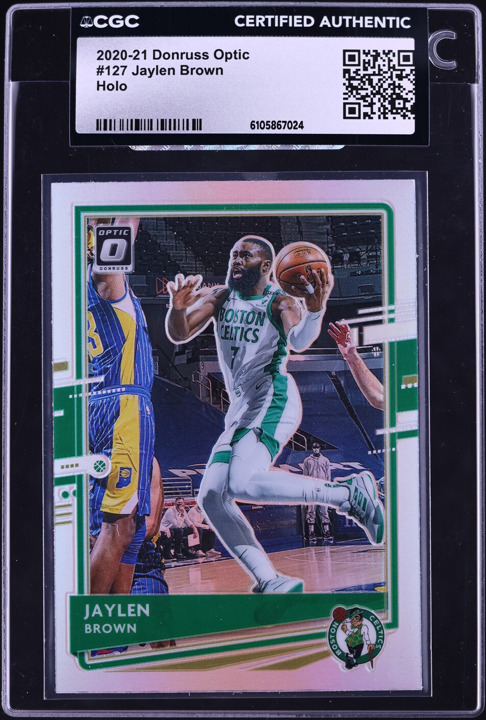 2020 Donruss Optic Holo Prizm Jaylen Brown #127 CGC AUTH