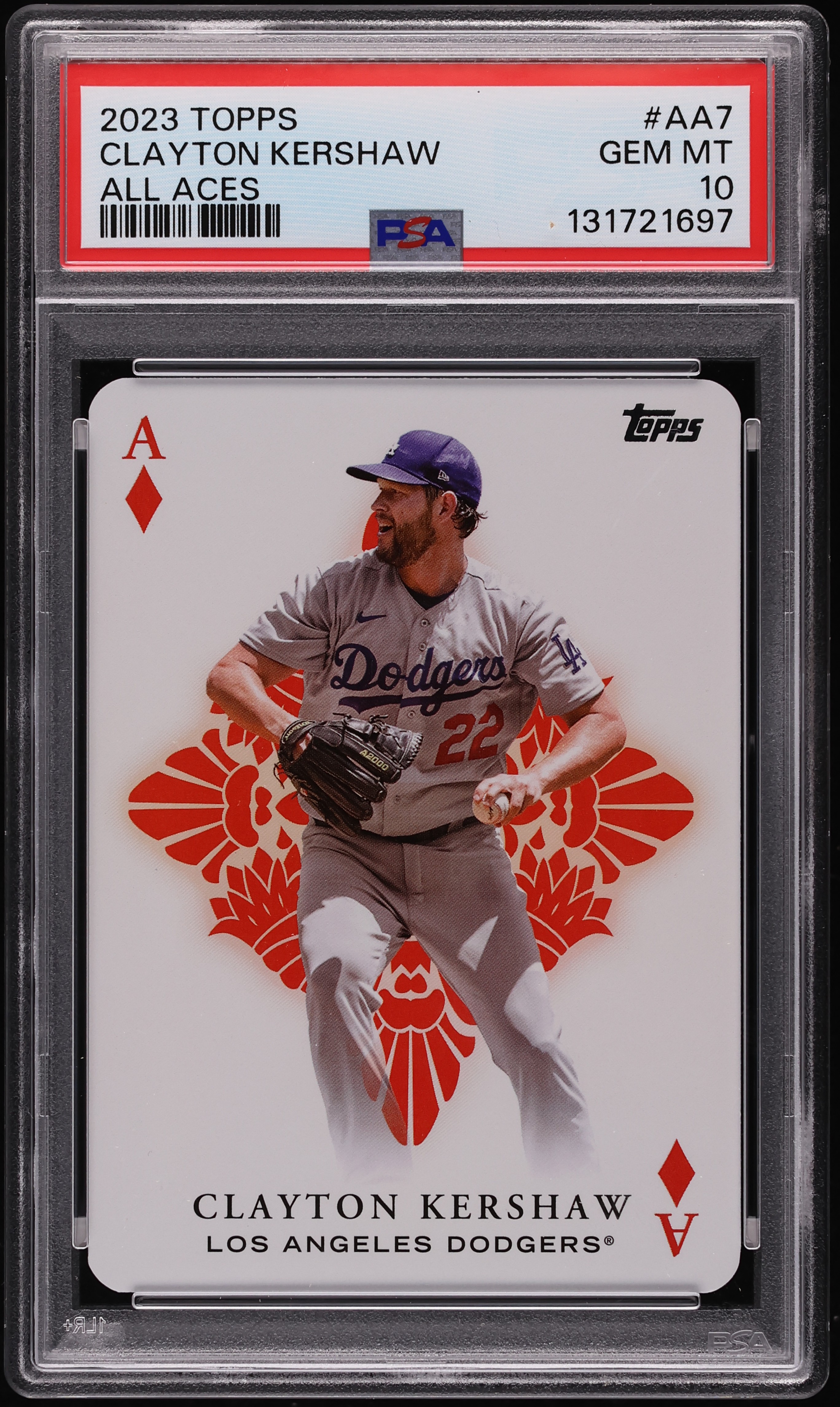 2023 Topps All Aces Clayton Kershaw #AA7 PSA 10 GEM MINT on