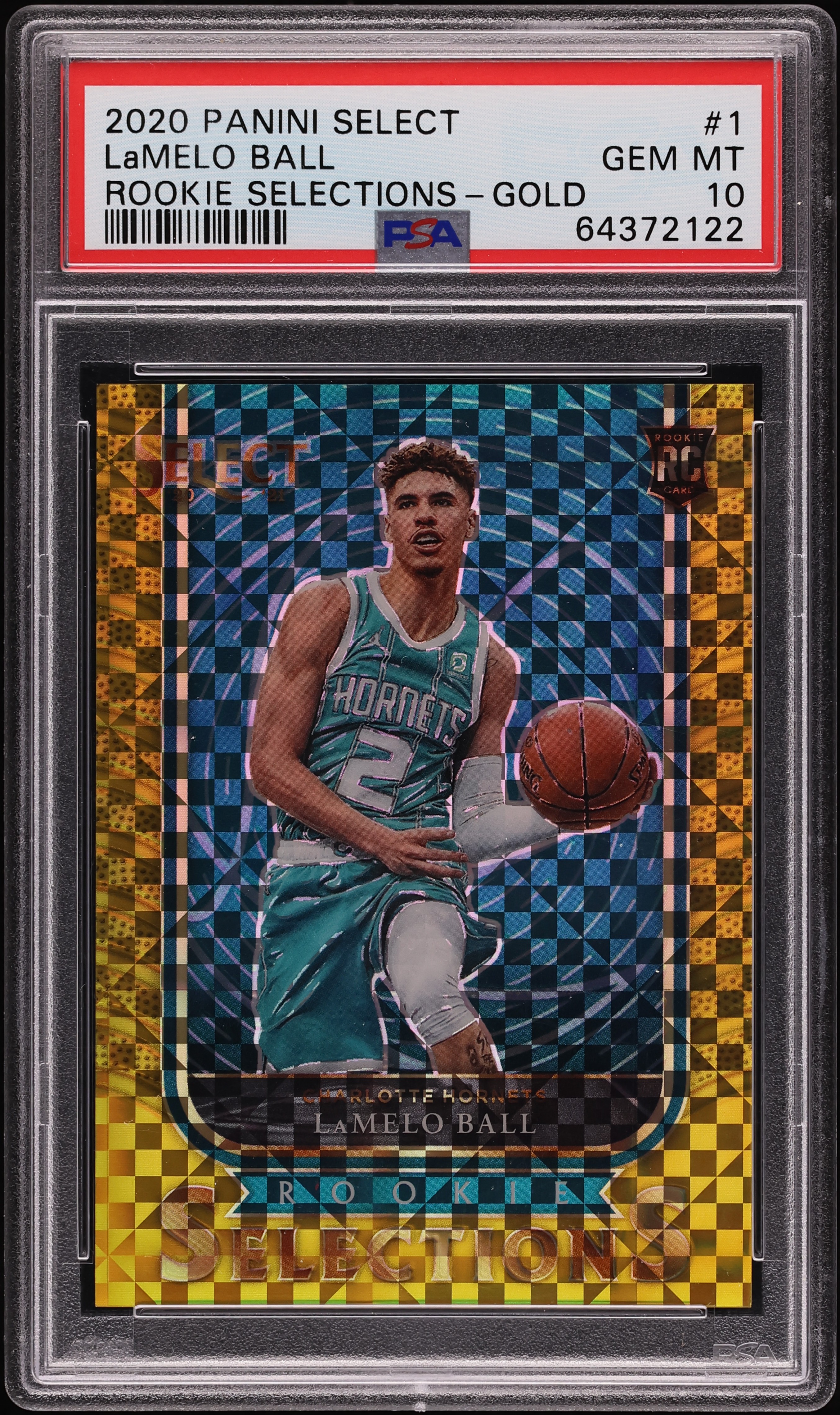 Lamelo Ball 2020-21 Select RC Gold /10 Basketball Card