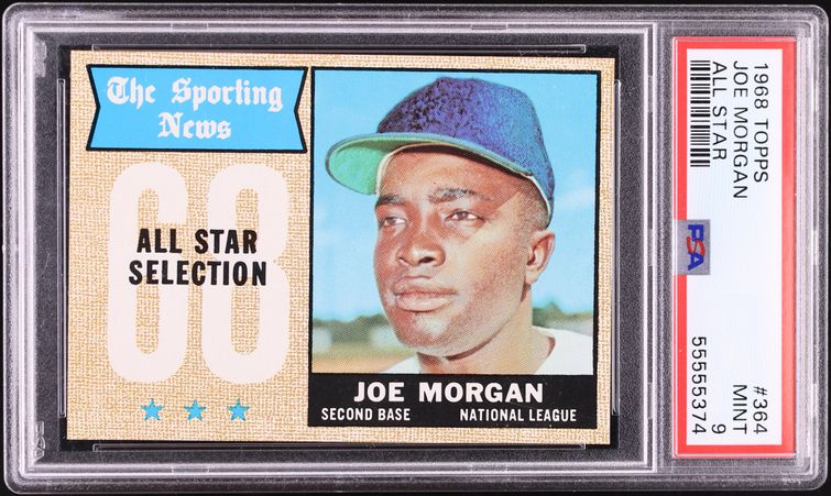 1968 Topps Joe Morgan ALL-STAR #364 PSA 9 MINT on Fanatics Collect