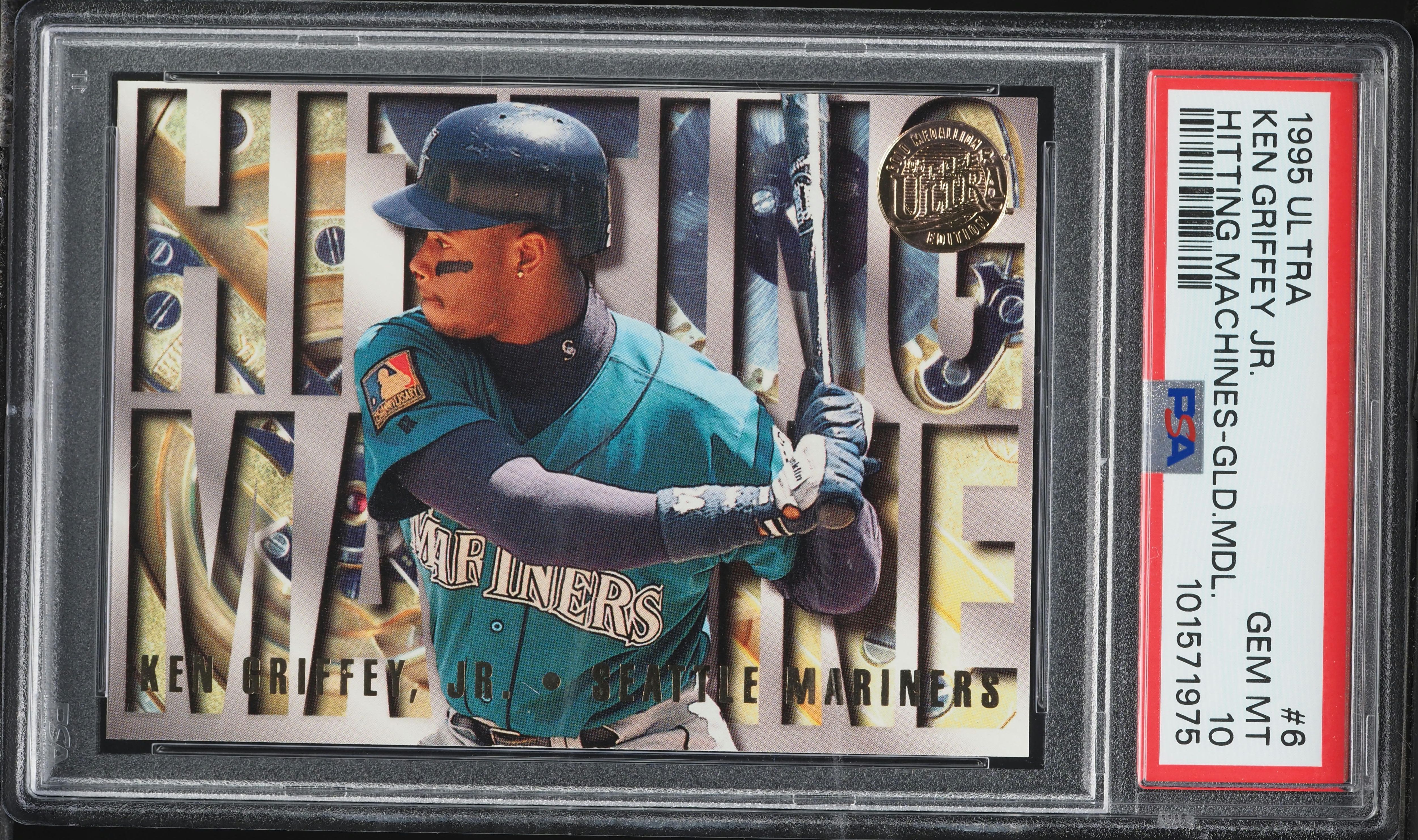 Ken Griffey入手困難 150枚限定 MLB150周年記念メダリオン 1995 Ultra Hitting Machine Gold Medallion Ken Griffey Jr. #6 PSA