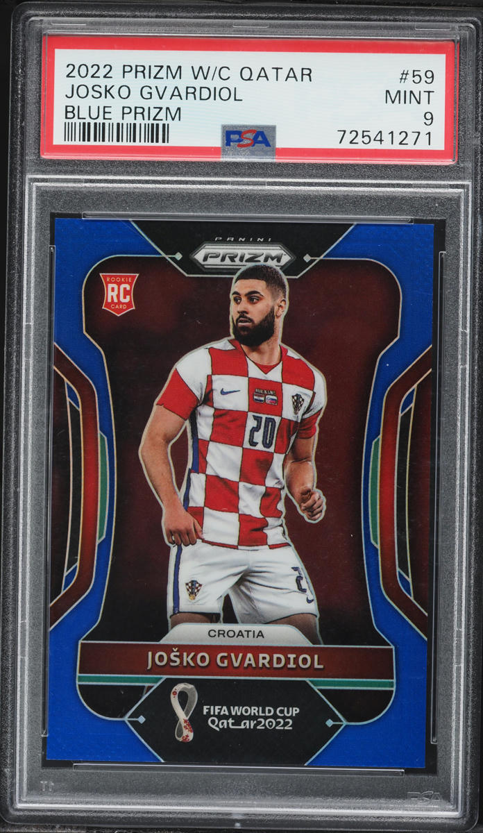 2022 Panini Prizm World Cup Qatar Blue Josko Gvardiol ROOKIE /299