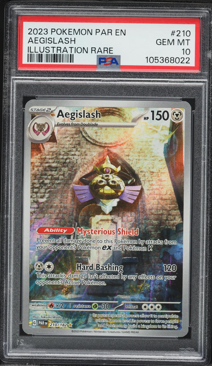 2023 Pokemon Scarlet & Violet Paradox Rift IR Aegislash #210 PSA 10 GEM  MINT on Fanatics Collect