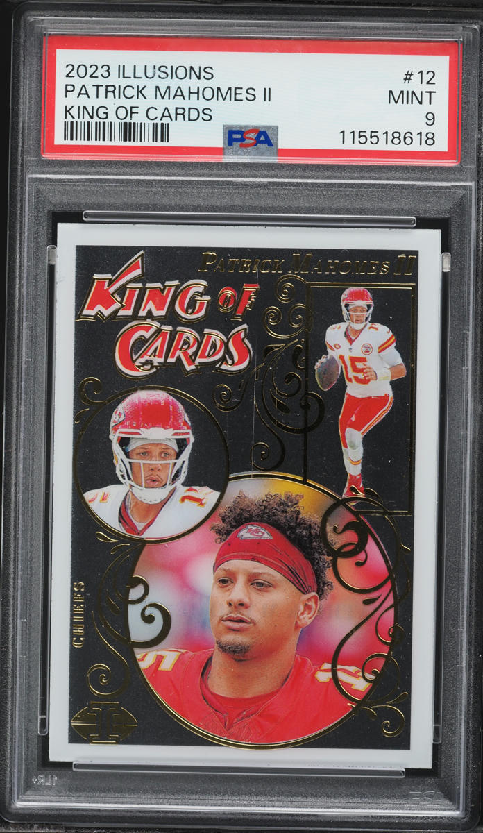 2023 Panini Illusions King Of Cards Patrick Mahomes II #12 PSA 9 MINT