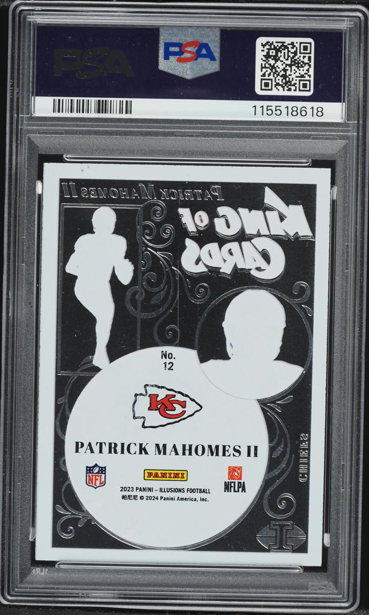 2023 Panini Illusions King Of Cards Patrick Mahomes II #12 PSA 9 MINT