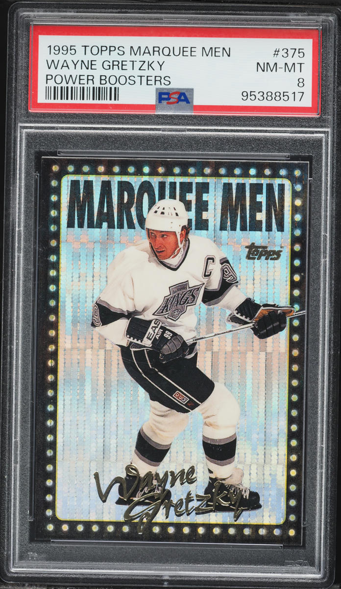 1995 Topps Marquee Men Power Boosters Wayne Gretzky #375 PSA 8 NM-MT