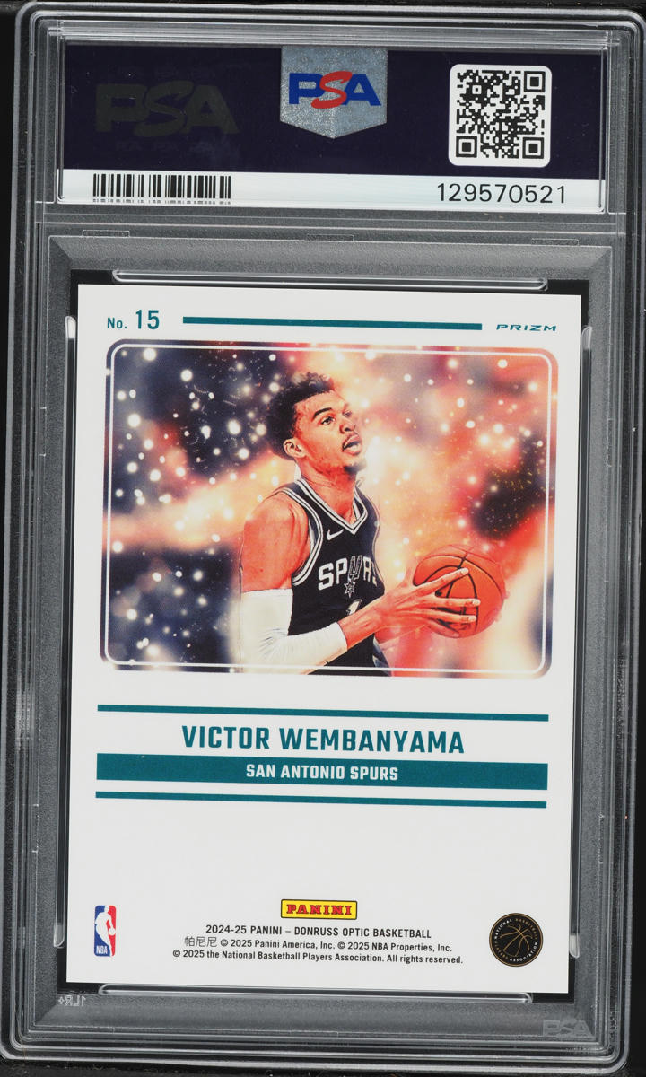 2024 Donruss Optic Mythical Victor Wembanyama #15 PSA 10 GEM MINT