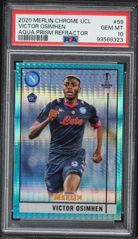 その他 2020 Victor Osimhen Topps Aqua Prizm RC 2020 Panini Mosaic Serie A Peacock Choice Victor Osimhen ROOKIE