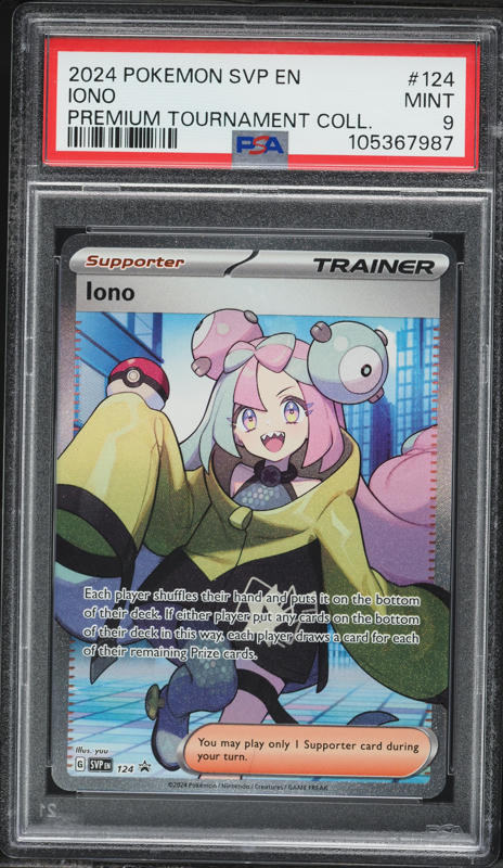 2024 Pokemon SV Promo Premium Tournament Collection Iono #124 PSA 10 GEM  MINT on Fanatics Collect