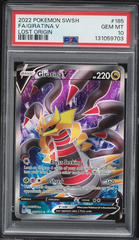 2022 Pokemon Japanese SWSH Lost Abyss Alt Art Giratina V #111 PSA