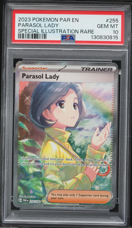 2023 Pokemon Scarlet & Violet Paradox Rift SIR Parasol Lady #255 PSA 10 GEM MINT