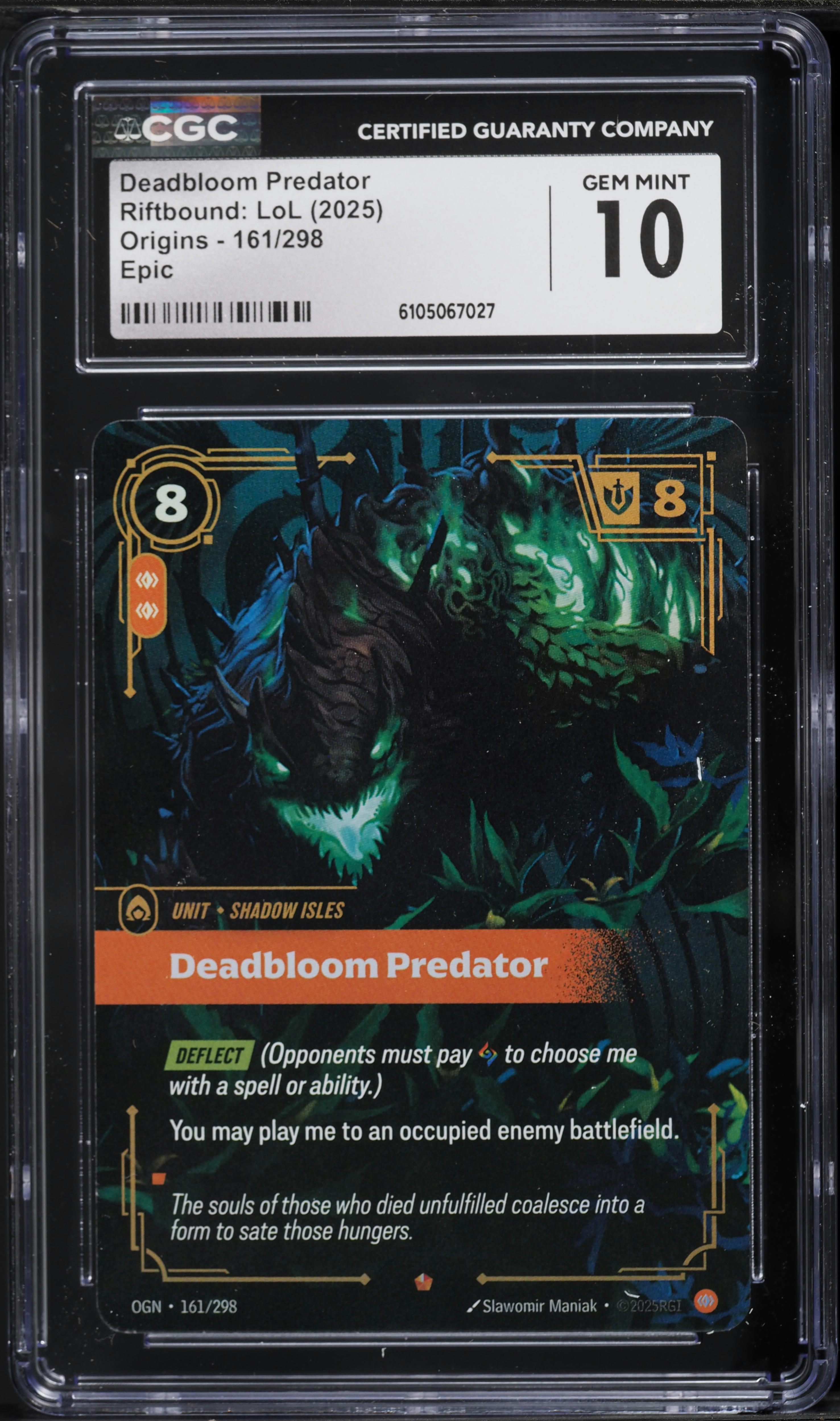 riftbound deadbloom predator 2枚 Deadbloom Predator Foil - OGN 161 Chinese NM - Riftbound | eBay