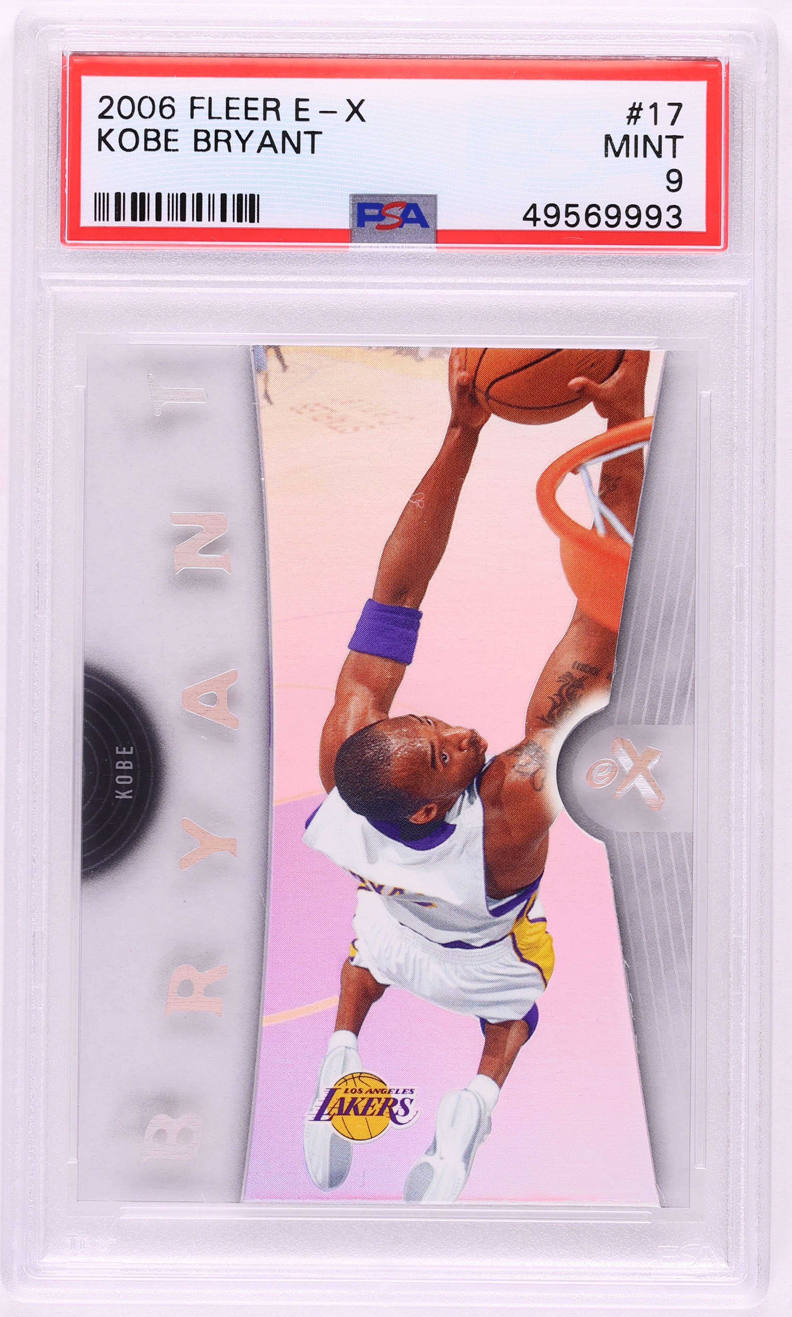 2006-07 FLEER E-X HOLO #17 KOBE BRYANT BGS 9.5 TRUE GEM MINT LOS 