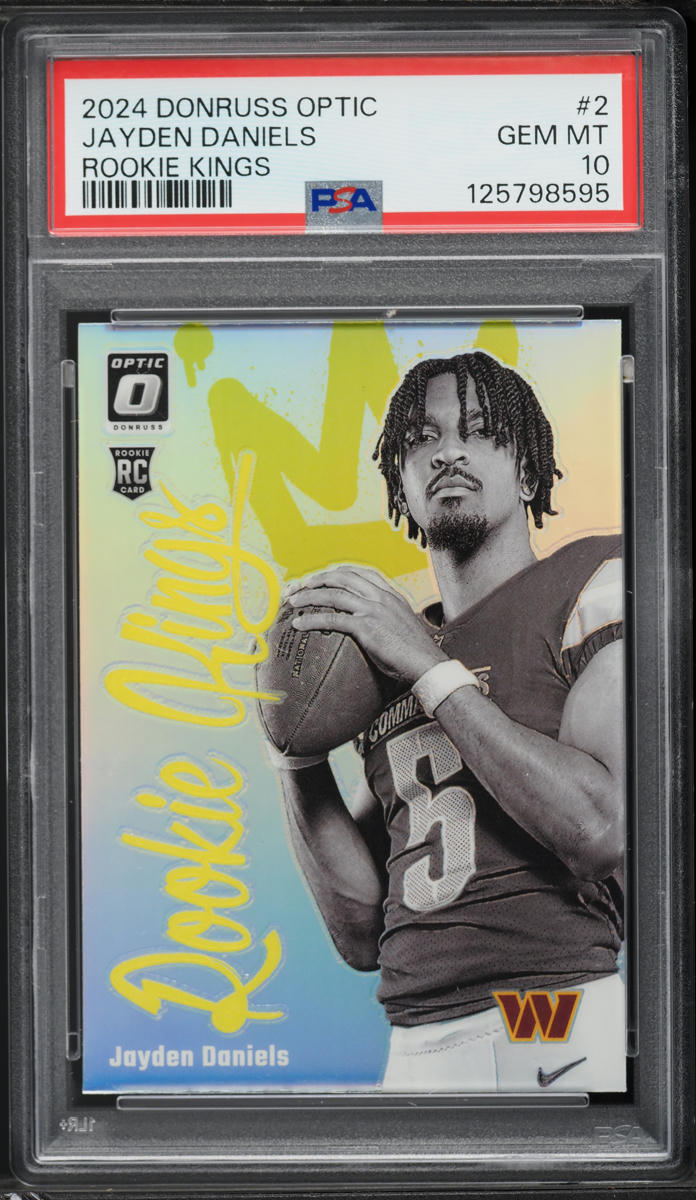 2024 Donruss Optic Kings Prizm Jayden Daniels ROOKIE #2 PSA 10 GEM MINT