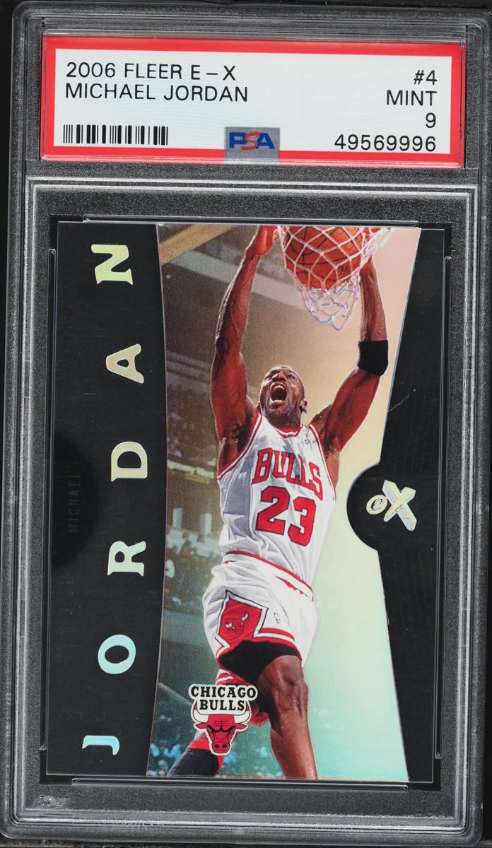 2006 Fleer E-X Basketball Michael Jordan #4 PSA 9 MINT on Fanatics