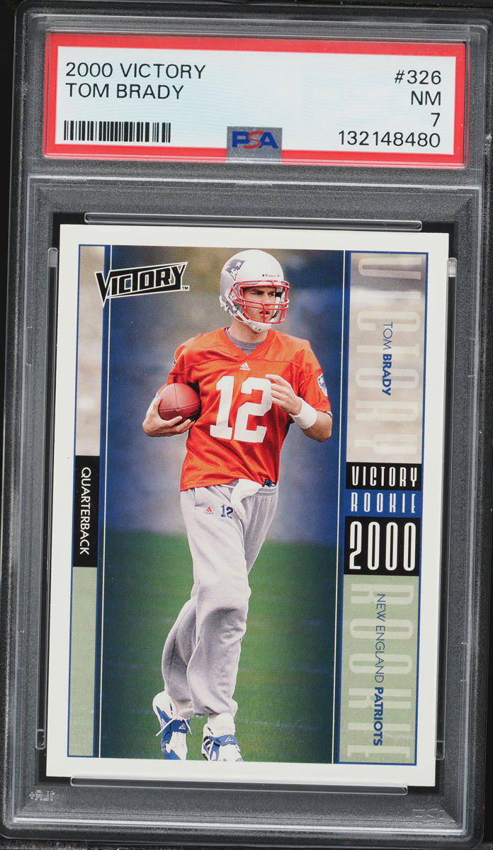 2000 Victory Football Tom Brady ROOKIE #326 PSA 7 NRMT