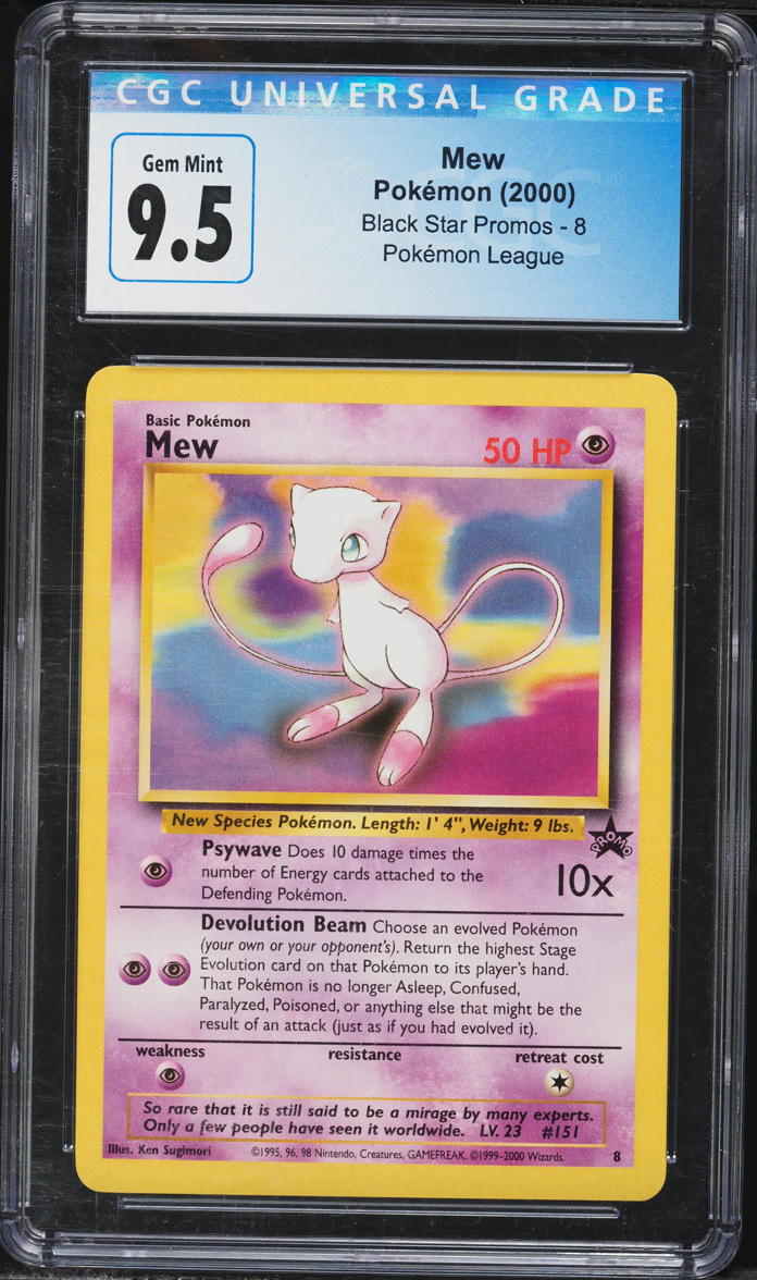 2000 Pokemon League Promo Mew #8 CGC 10 GEM MINT on Fanatics Collect