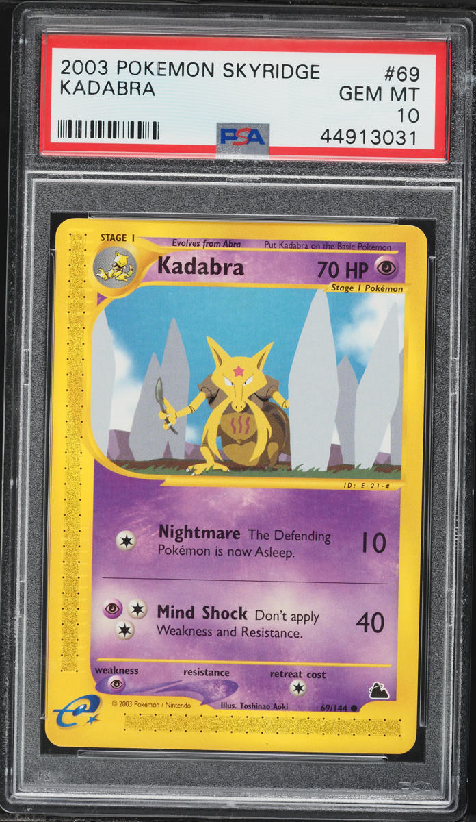 2003 Pokemon Skyridge Kadabra #69 PSA 10 GEM MINT