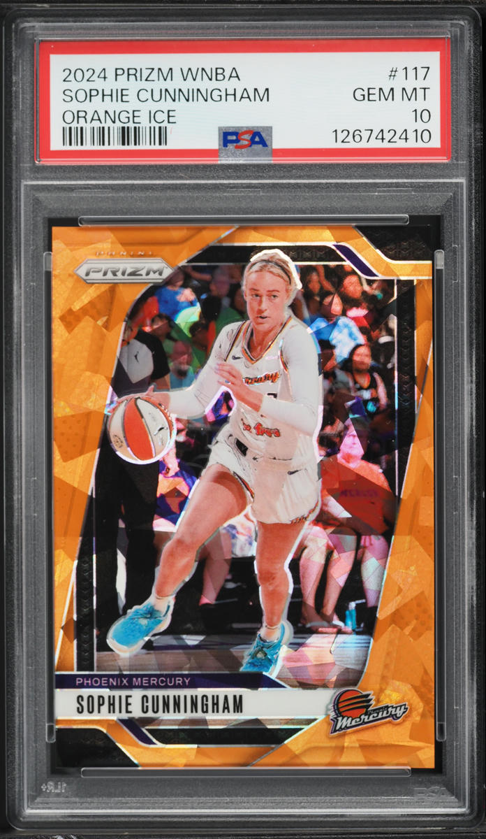 2024 Panini Prizm WNBA Orange Ice Sophie Cunningham #117 PSA 10 GEM MINT