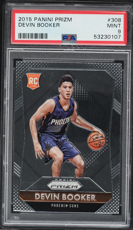 2015 Panini Prizm Devin Booker ROOKIE AUTO #RS-DB BGS 9.5 GEM MINT