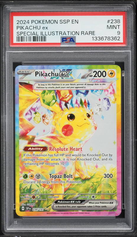 2025 Pokemon Japanese Mega Dream Ex SAR Pikachu Ex #234 PSA 10 GEM