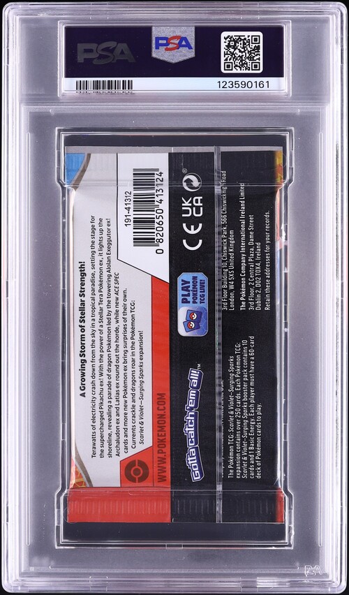 2024 Pokemon Scarlet & Violet Surging Sparks Booster Pack Latias Art PSA 9 MINT